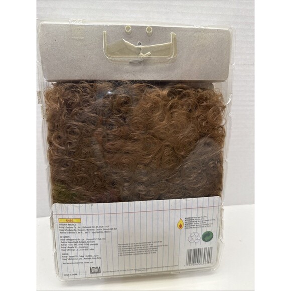 Napoleon Dynamite Wig & Glasses Rubies 6462 Brown Curly Short Hair Men’s - Picture 2 of 7